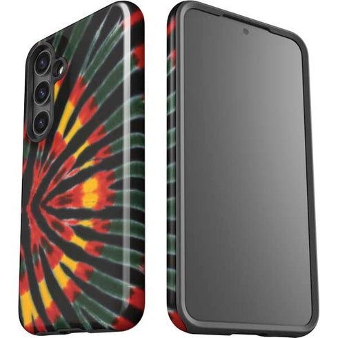 Liquid Blue Tie Dye - Rasta Galaxy S25 Impact Case