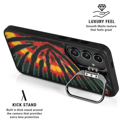 Liquid Blue Tie Dye - Rasta Galaxy S24 Kickstand Case