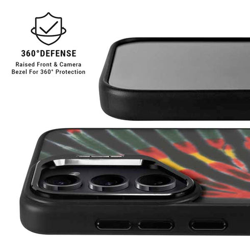Liquid Blue Tie Dye - Rasta Galaxy S25 Kickstand Case