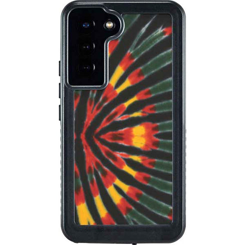 Liquid Blue Tie Dye - Rasta Galaxy S24 Plus Waterproof Case