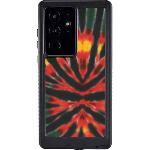 Liquid Blue Tie Dye - Rasta Galaxy S24 Ultra Waterproof Case