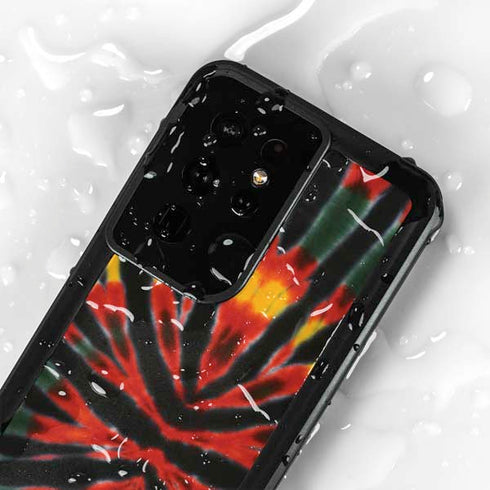 Liquid Blue Tie Dye - Rasta Galaxy S24 Ultra Waterproof Case