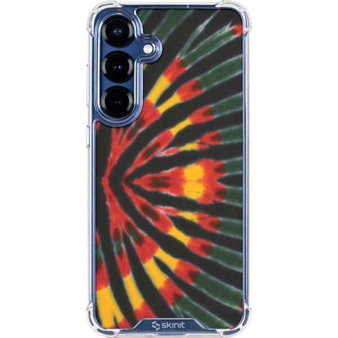 Liquid Blue Tie Dye - Rasta Galaxy S25 Clear Case