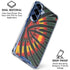 Liquid Blue Tie Dye - Rasta Galaxy S25 Clear Case