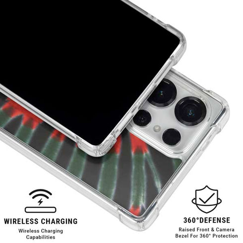 Liquid Blue Tie Dye - Rasta Galaxy S25 Ultra Clear Case