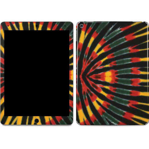 Liquid Blue Tie Dye - Rasta iPad Skins