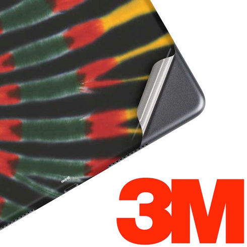Liquid Blue Tie Dye - Rasta iPad Skins