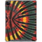 Liquid Blue Tie Dye - Rasta iPad Cases