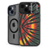 Liquid Blue Tie Dye - Rasta iPhone 15 Kickstand Case