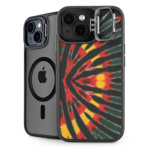 Liquid Blue Tie Dye - Rasta iPhone 15 Plus Kickstand Case