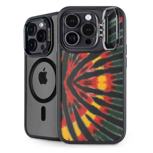 Liquid Blue Tie Dye - Rasta iPhone 15 Pro Max Kickstand Case