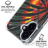 Liquid Blue Tie Dye - Rasta iPhone 16 Plus Clear Case