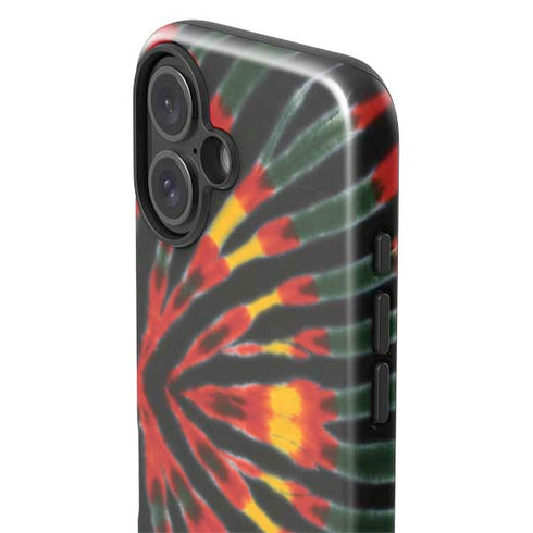 Liquid Blue Tie Dye - Rasta iPhone 16 Plus Impact Case