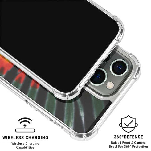 Liquid Blue Tie Dye - Rasta iPhone 16 Pro Max Clear Case