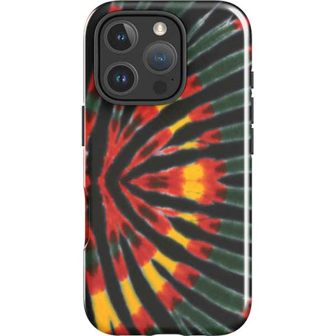Liquid Blue Tie Dye - Rasta iPhone 16 Pro Max Impact Case