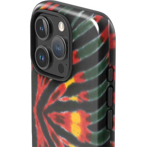 Liquid Blue Tie Dye - Rasta iPhone 16 Pro Max Impact Case