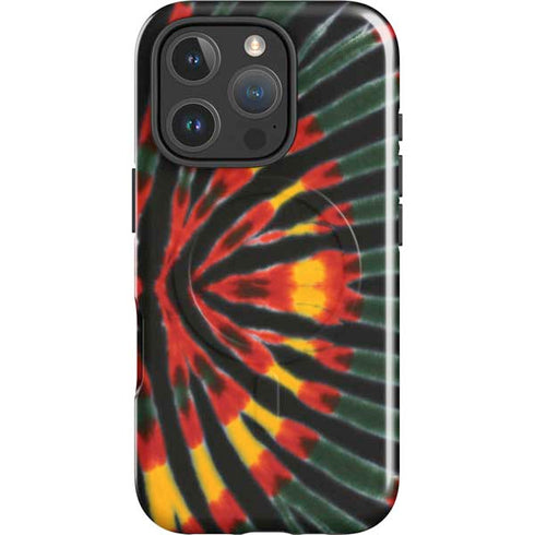 Liquid Blue Tie Dye - Rasta iPhone 16 Pro Max Magsafe Impact Case