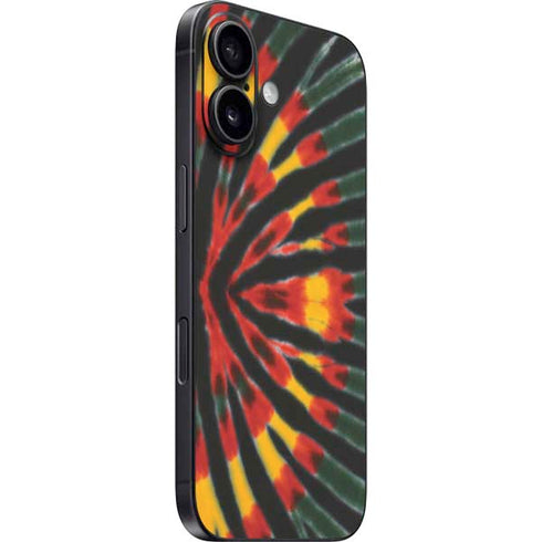 Liquid Blue Tie Dye - Rasta iPhone 16 Skin