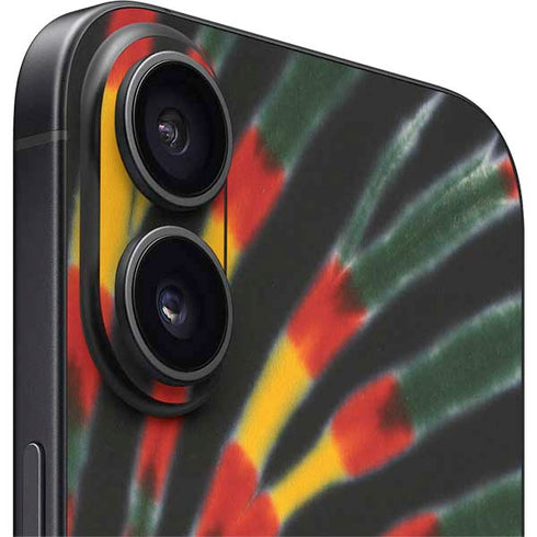 Liquid Blue Tie Dye - Rasta iPhone 16 Skin