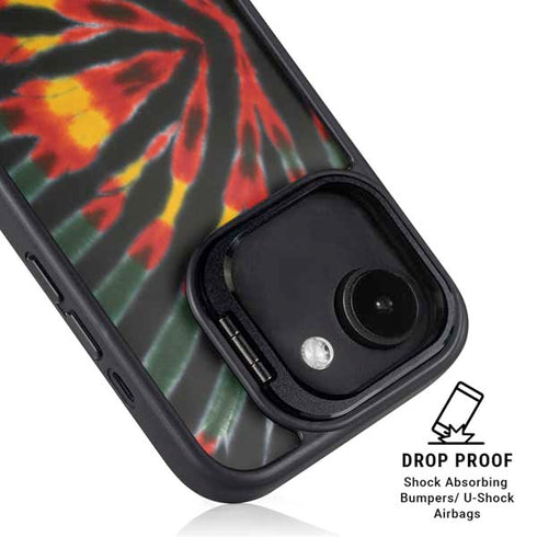 Liquid Blue Tie Dye - Rasta iPhone 16e Kickstand Case