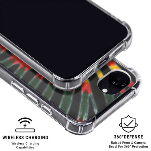 Liquid Blue Tie Dye - Rasta iPhone 16e MagSafe Case