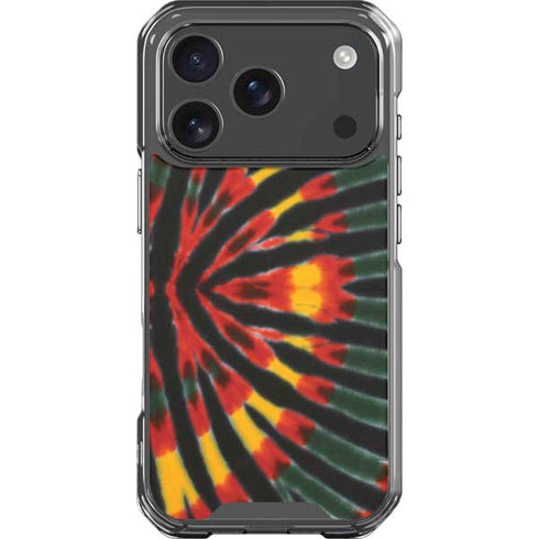 Liquid Blue Tie Dye - Rasta iPhone 18 Pro Clear Case
