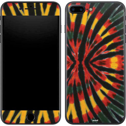 Liquid Blue Tie Dye - Rasta iPhone 8 Plus Skin
