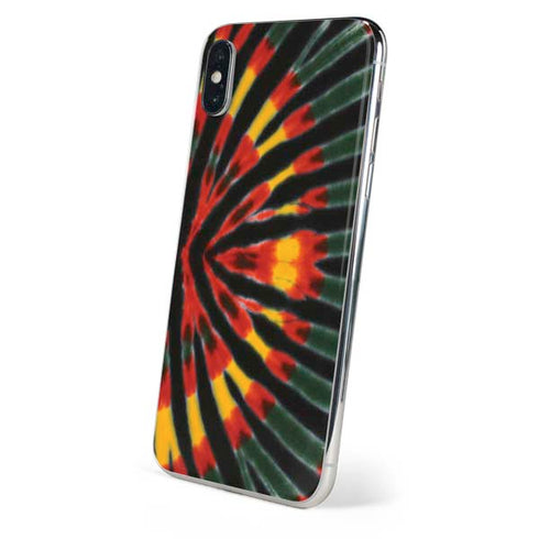 Liquid Blue Tie Dye - Rasta iPhone XS Max Skin
