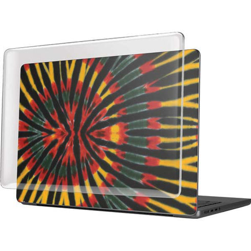 Liquid Blue Tie Dye - Rasta MacBook Pro 14in (2021-24) Case plus Skin