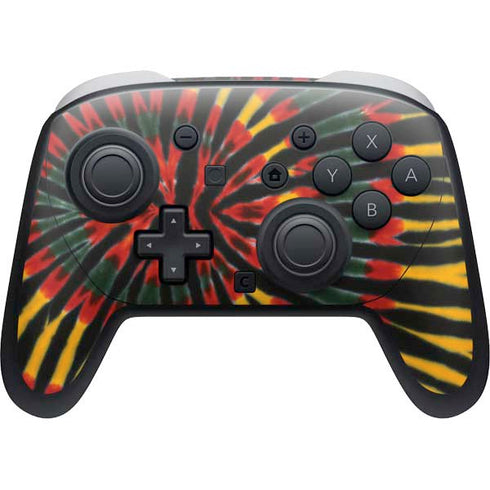 Liquid Blue Tie Dye - Rasta Nintendo Skins