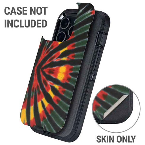 Liquid Blue Tie Dye - Rasta Otterbox Defender iPhone Skin