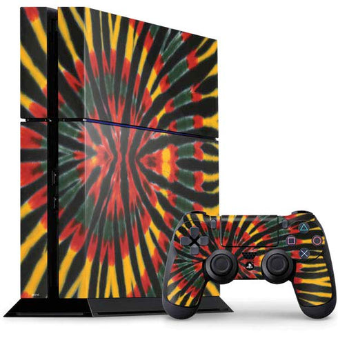 Liquid Blue Tie Dye - Rasta PlayStation PS4 Skins