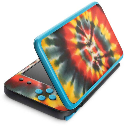 Liquid Blue Tie Dye - Rasta Spiral Nintendo Skins