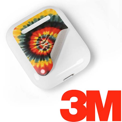 Liquid Blue Tie Dye - Rasta Spiral Apple AirPods Skin