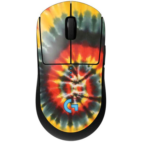 Liquid Blue Tie Dye - Rasta Spiral G Pro Wireless Gaming Mouse Skin