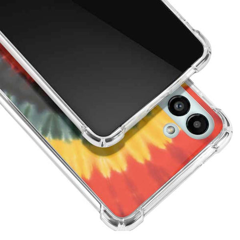 Liquid Blue Tie Dye - Rasta Spiral Galaxy A13 5G Clear Case
