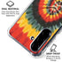 Liquid Blue Tie Dye - Rasta Spiral Galaxy A36 5G Clear Case