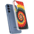 Liquid Blue Tie Dye - Rasta Spiral Galaxy A55 5G Clear Case