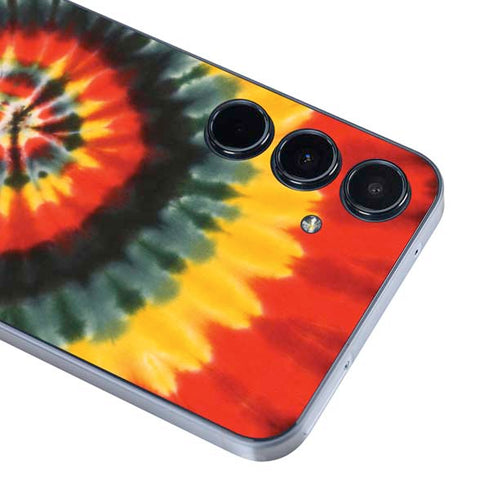 Liquid Blue Tie Dye - Rasta Spiral Galaxy A55 5G Skin