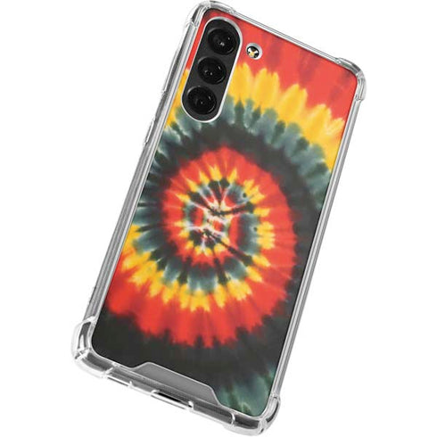 Liquid Blue Tie Dye - Rasta Spiral Galaxy S24 FE Clear Case