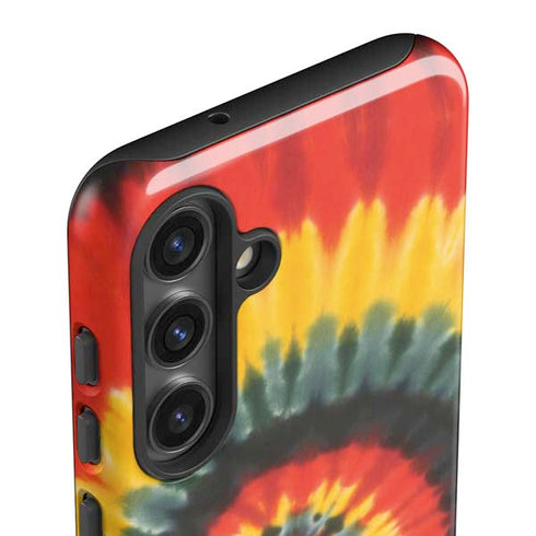 Liquid Blue Tie Dye - Rasta Spiral Galaxy S25 Impact Case