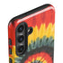 Liquid Blue Tie Dye - Rasta Spiral Galaxy S25 Impact Case