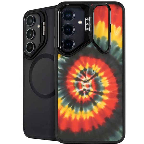 Liquid Blue Tie Dye - Rasta Spiral Galaxy S25 Kickstand Case