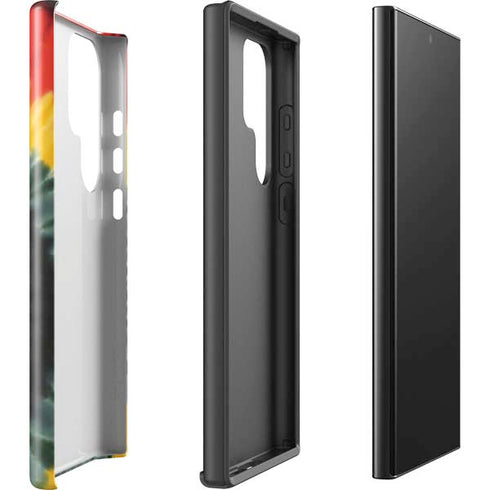 Liquid Blue Tie Dye - Rasta Spiral Galaxy S25 Ultra Impact Case