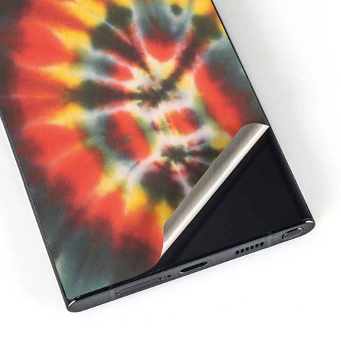 Liquid Blue Tie Dye - Rasta Spiral Galaxy S25 Ultra Skin
