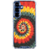 Liquid Blue Tie Dye - Rasta Spiral Galaxy S25 Clear Case