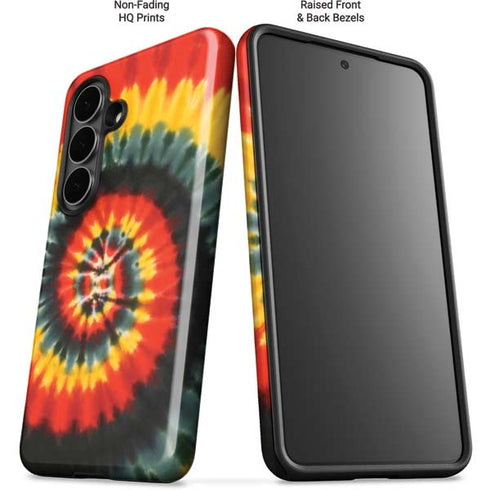 Liquid Blue Tie Dye - Rasta Spiral Galaxy S26 Plus Impact Case