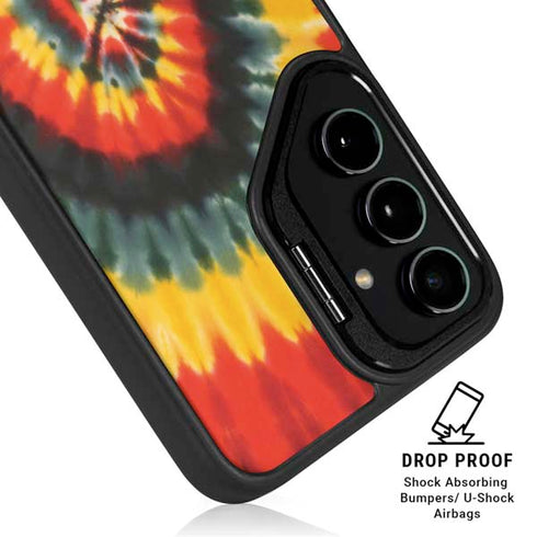 Liquid Blue Tie Dye - Rasta Spiral Galaxy S26 Plus Kickstand Case