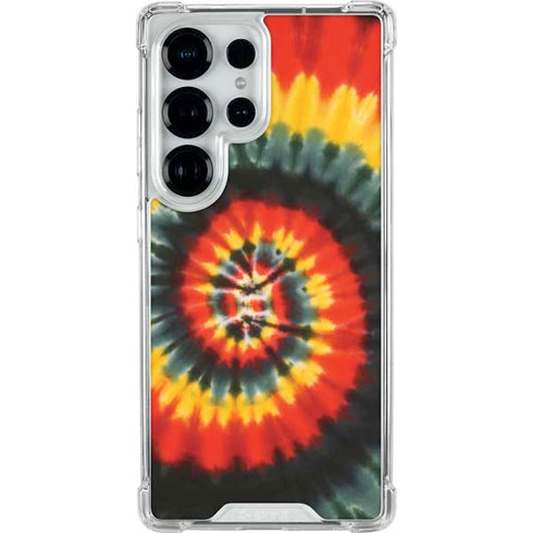 Liquid Blue Tie Dye - Rasta Spiral Galaxy S26 Ultra Clear Case