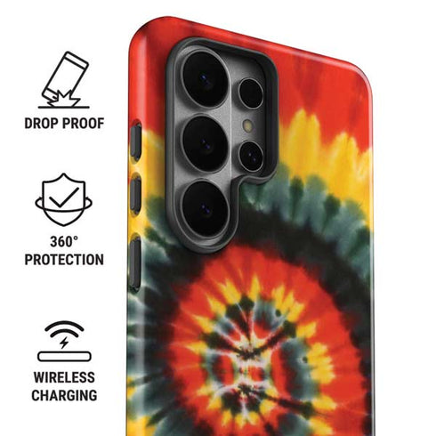Liquid Blue Tie Dye - Rasta Spiral Galaxy S26 Ultra Impact Case